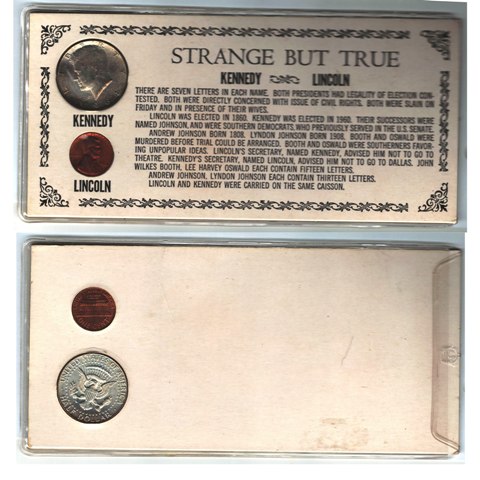 Coin - Strange But True Kennedy - Lincoln