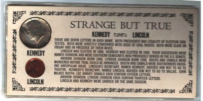 Coin - Strange But True Kennedy - Lincoln