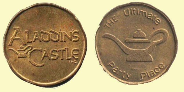 Token - Aladdin Castle Arcade