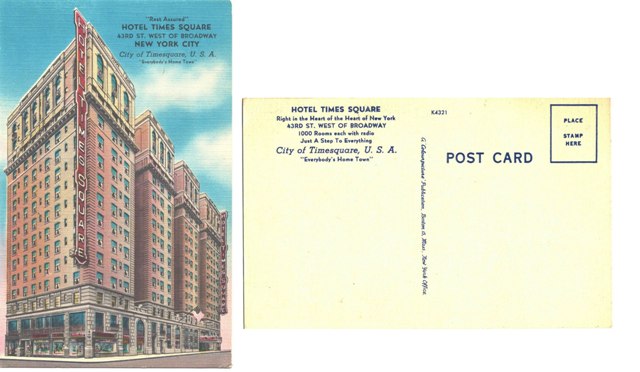 Postcard - Hotel Times Square - New York, NY