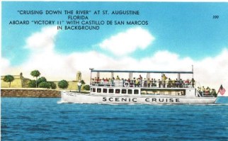 Postcard - Cruising Down the Rivers - St Augustine, FL