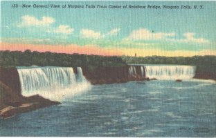 Postcard - General View of Niagara Falls - Niagara Falls, NY