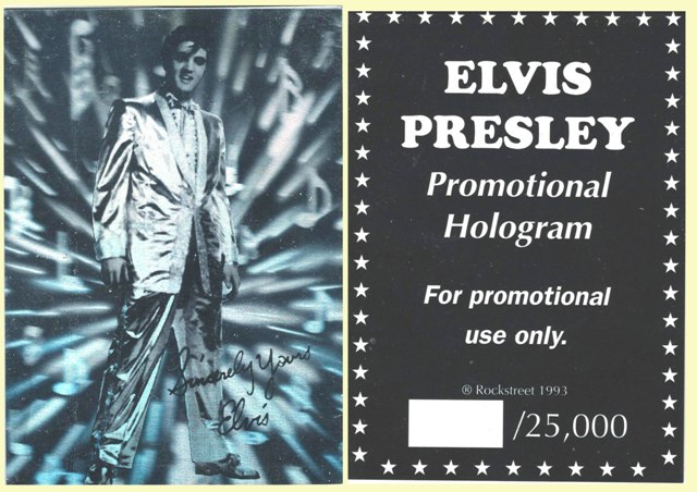 Promo Card - Elvis Presley Hologram