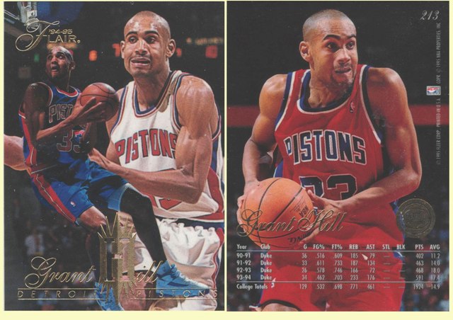 Detroit Pistons - Grant Hill - Rookie Card  (213)