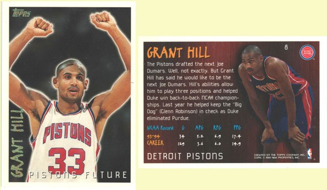 Detroit Pistons - Grant Hill - Rookie Card  (8)