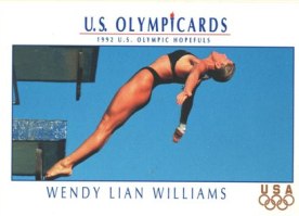 Promo Card - 1992 Olympic Hopefuls Wendy Lian Williams