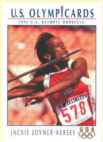 Promo Card - 1992 Olympic Hopefuls Wendy Jackie Joyner-Kersee