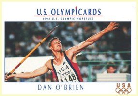 Promo Card - 1992 Olympic Hopefuls Dan O'Brien