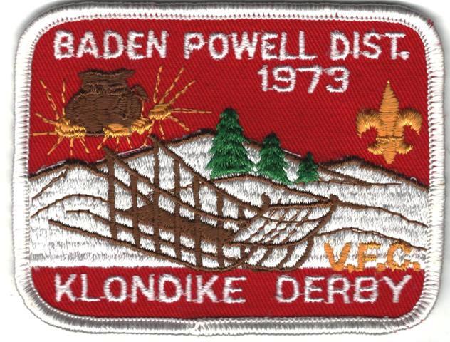 1973 Baden-Powell District Klondike Derby Patch