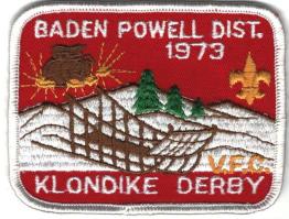 1973 Baden-Powell District Klondike Derby Patch