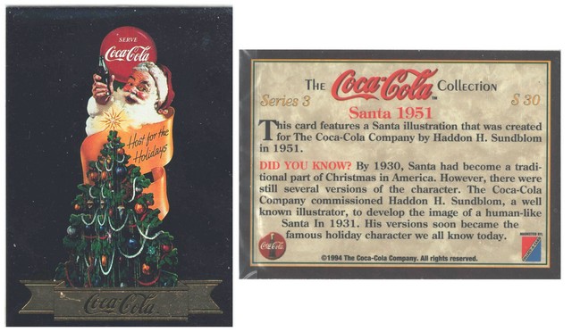 Coca-Cola Santa Claus - Series 3 - Santa 1951