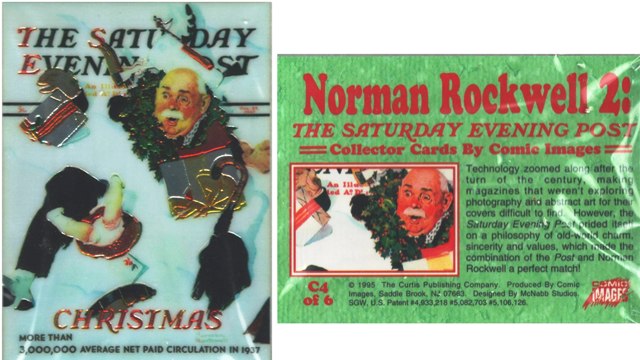 Norman Rockwell Series 2 - Chromium Christmas Card C4 of 6