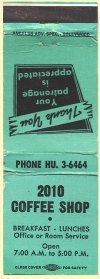 Matchbook Cover - 2010 Coffee Shop