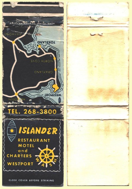 Matchbook Cover - The Islander Restaurant