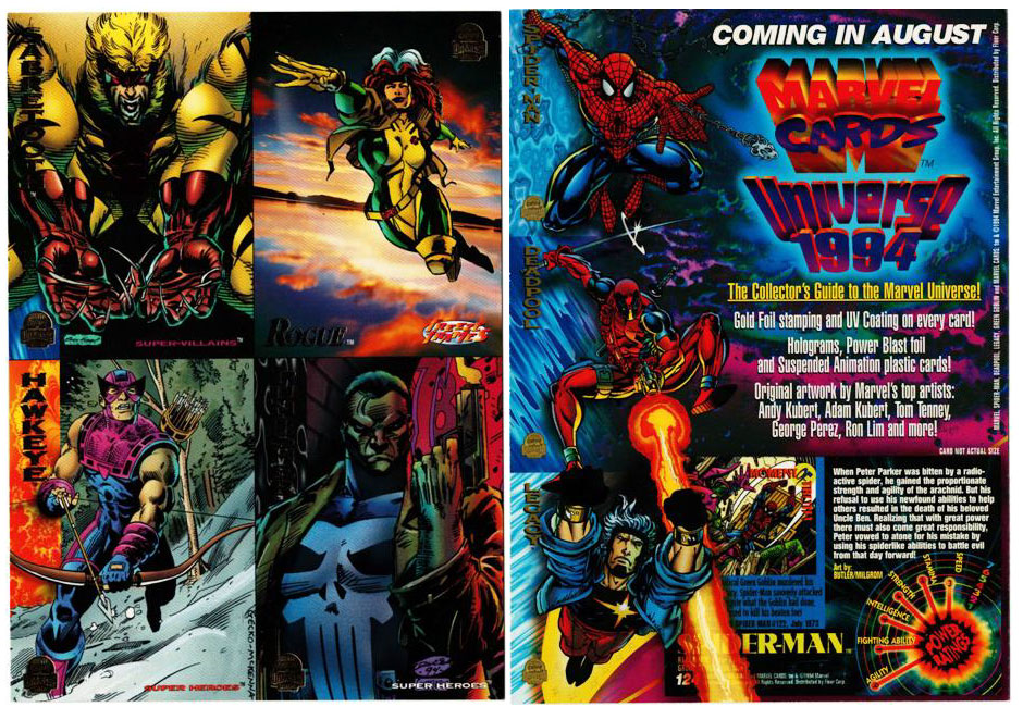 Promo Card - Marvel Universe - 4 Card Uncut