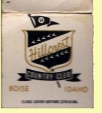Matchbook - Hillcrest Country Club - #1
