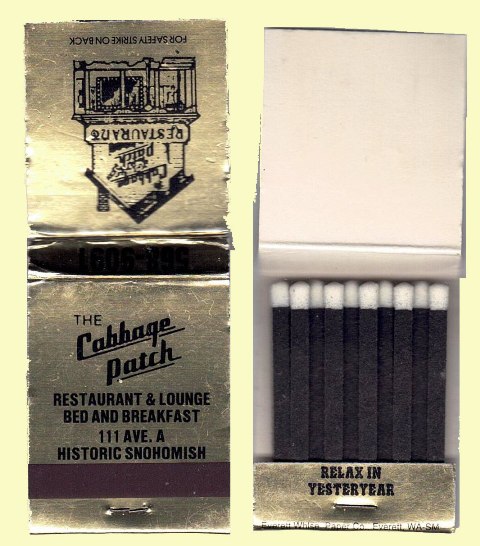 Matchbook - Cabbage Patch Restaurant