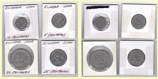 Foreign Coin – Ecuador - 4 Coins