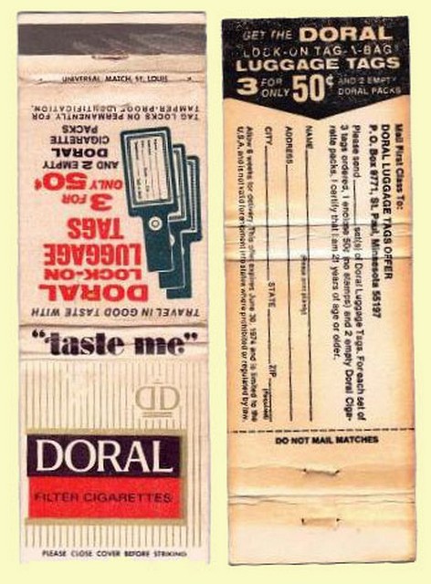 Matchbook Cover - Doral Cigarettes