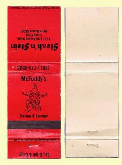 Matchbook Cover - McFuddys Steak & Stein