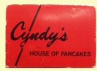 Matchbox - Cyndy's House of Pancakes