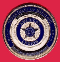 American Legion - Dept of Maryland - 2019 – 100th Anniversary Challenge Coin