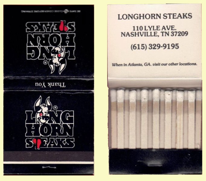 Matchbook - Longhorn Steaks