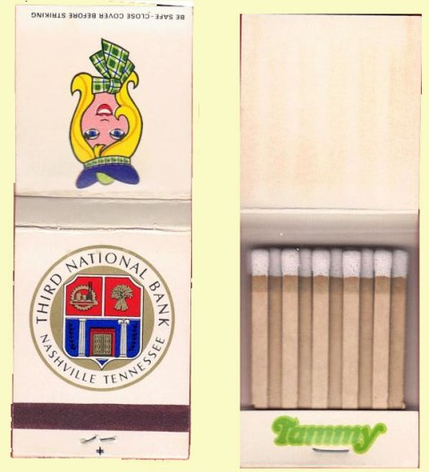 Matchbook - Third National Bank (small book)