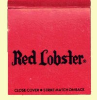 Matchbook - Red Lobster Seafood Restaurant