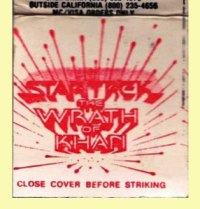 Matchbook - Star Trek II - The Wrath of Khan Movie