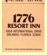 Matchbook - 1776 Resort Inn
