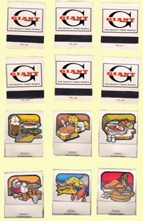 Matchbook – Giant Supermarket (6 Matchbook Set)