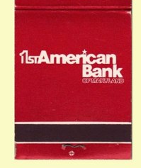 Matchbook - 1st American Bank