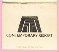 Matchbook - Contemporary Resort at Walt Disney World