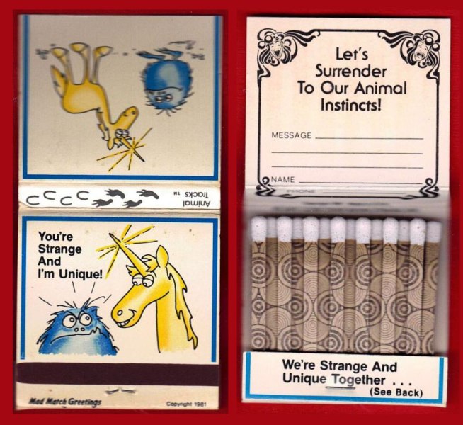 Matchbook - Mad Match Greeting (Unicorn & “something”))