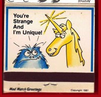 Matchbook - Mad Match Greeting (Unicorn & “something”))