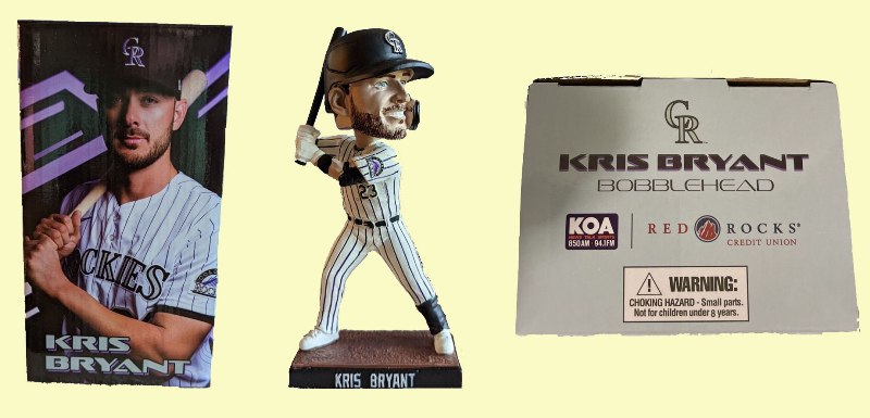 Colorado Rockies - 2022 Kris Bryant Colorado Rockies Bobblehead