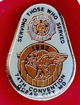 American Legion - Dept of Maryland - 1992 Convention Hat Pin