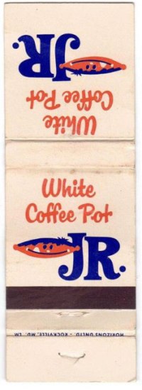 Matchbook Cover - White Coffee Pot Jr