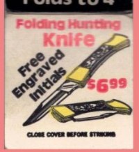 Matchbook - Folding Hunting Knife