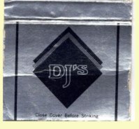 Matchbook Cover - DJ’s Restaurant