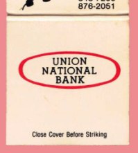 Matchbook - Union National Bank - Finksburg, MD