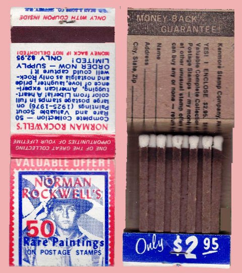 Matchbook - Norman Rockwell Boy Scout Stamps