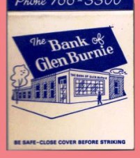 Matchbook - The Bank of Glen Burnie - Glen Burnie, MD