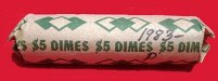 Roll of 1983-P Roosevelt Dimes