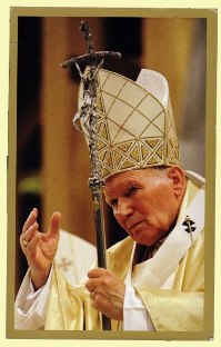 Pope John Paul II Bereavement Card