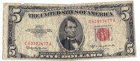 1953C $5 Dollar United States Note