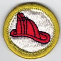 Merit Badge - Fire Safety (1973 – 2002) (Clear)