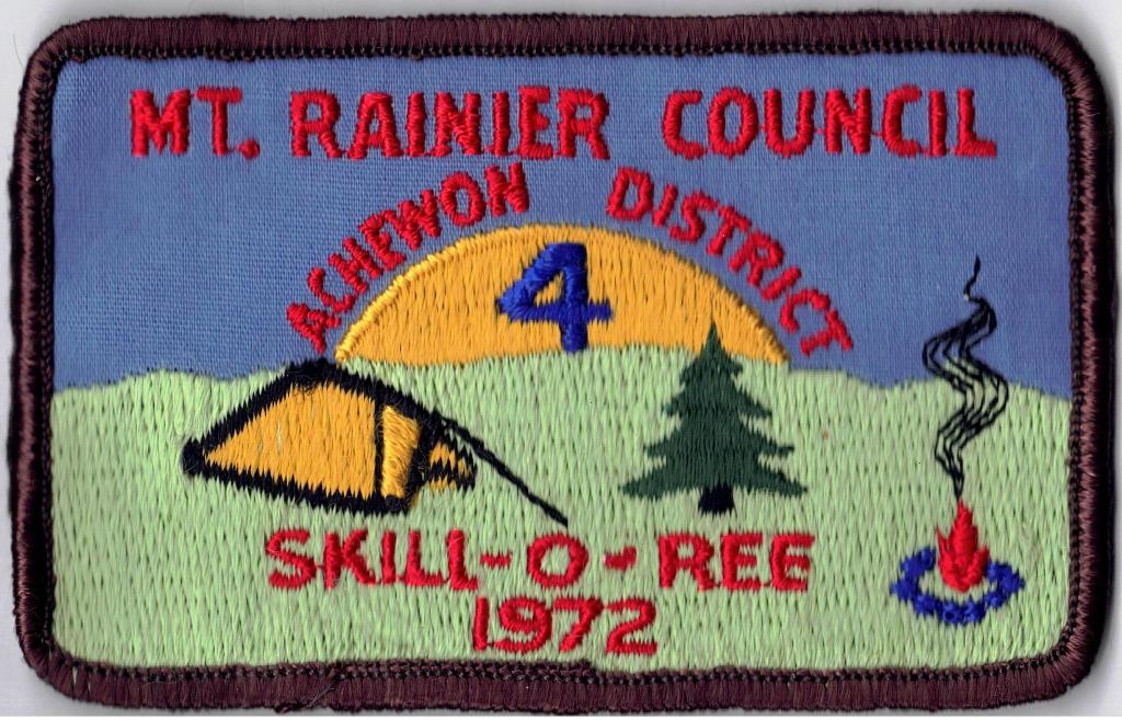 Patch – Mt Rainier 1972 Skill-O-Ree