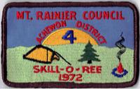 Patch – Mt Rainier 1972 Skill-O-Ree